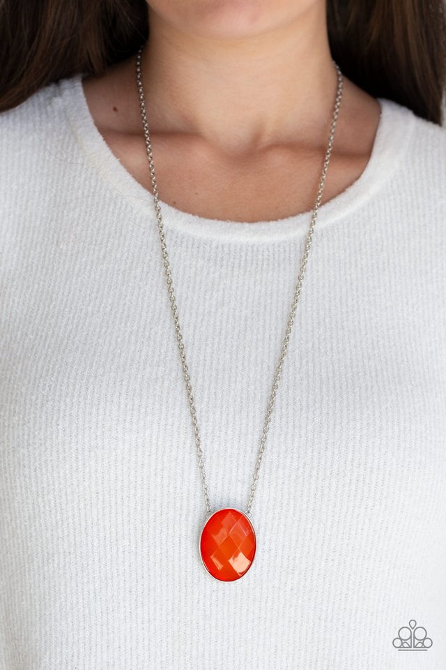 Intensely Illuminated - Orange - Paparazzi Necklace Image