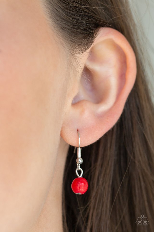 Environmental Impact - Red - Paparazzi Necklace Image
