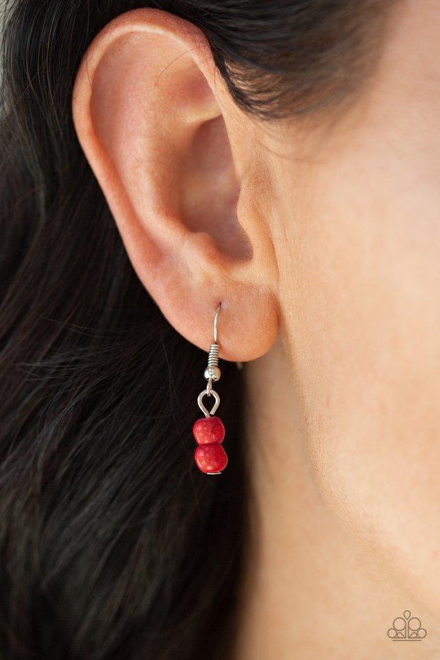 Terra Trails - Red - Paparazzi Necklace Image