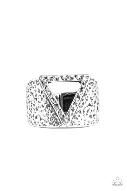 Triathlon - Silver - Paparazzi Ring Image