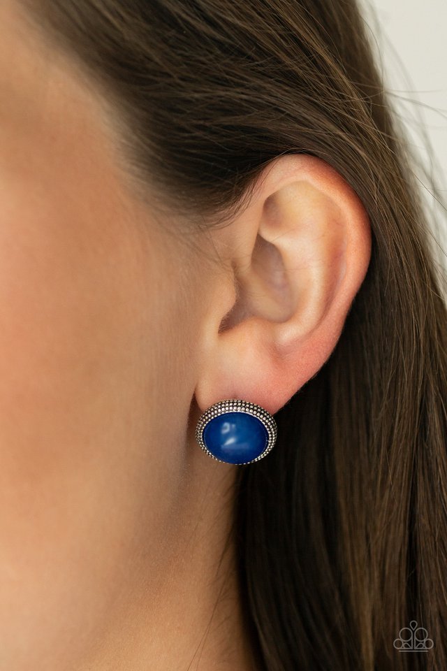 Desert Dew - Blue - Paparazzi Earring Image