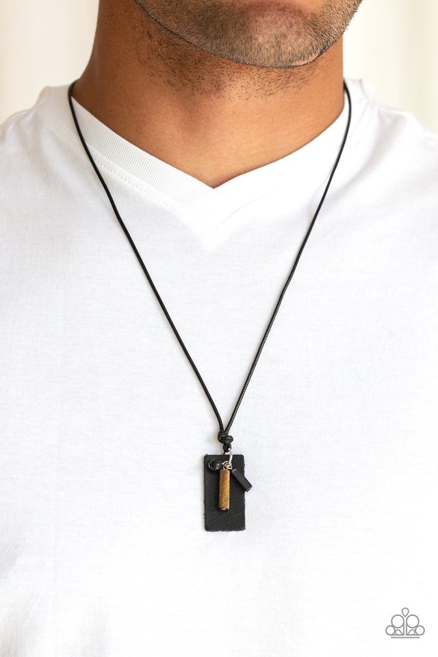 Explorer Edge - Black - Paparazzi Necklace Image