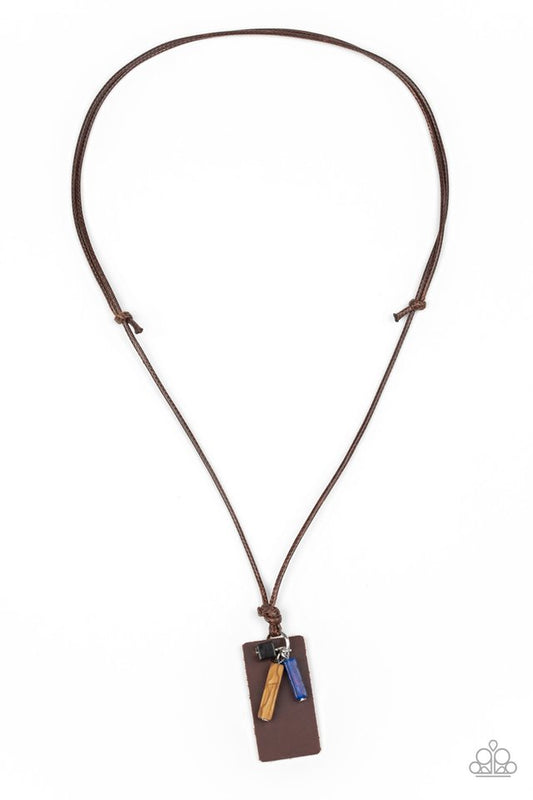 Mountain Scout - Brown - Paparazzi Necklace Image
