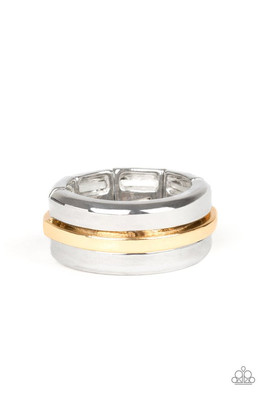 Battle Tank - Silver - Paparazzi Ring Image