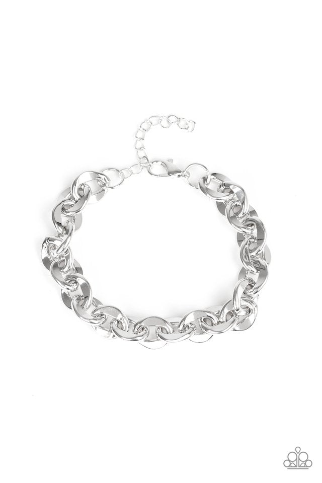 Step It Up - Silver - Paparazzi Bracelet Image