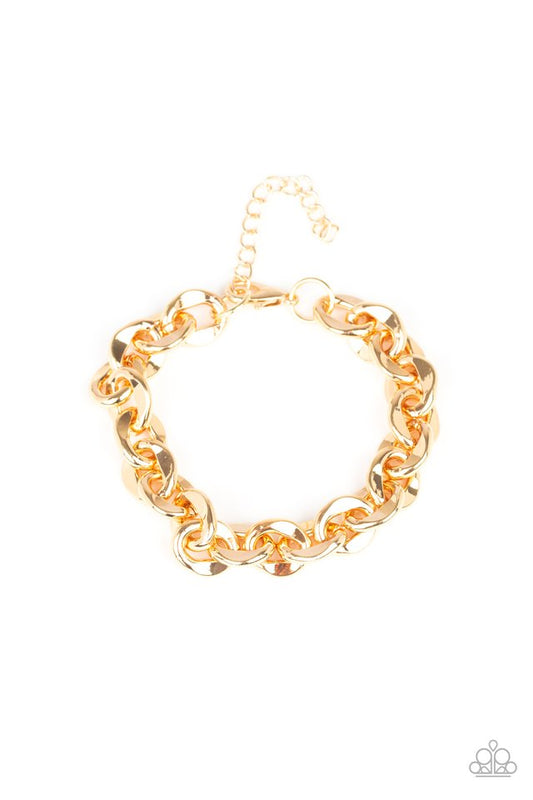 Step It Up - Gold - Paparazzi Bracelet Image