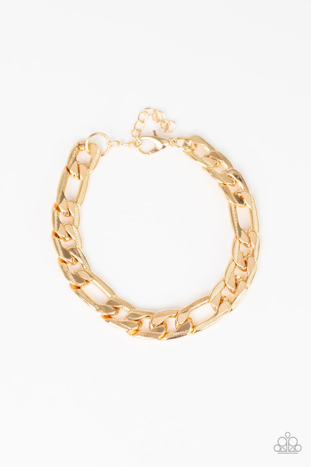 Home Team - Gold - Paparazzi Bracelet Image