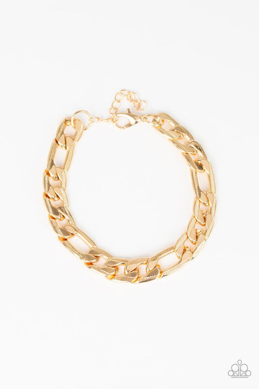 Home Team - Gold - Paparazzi Bracelet Image