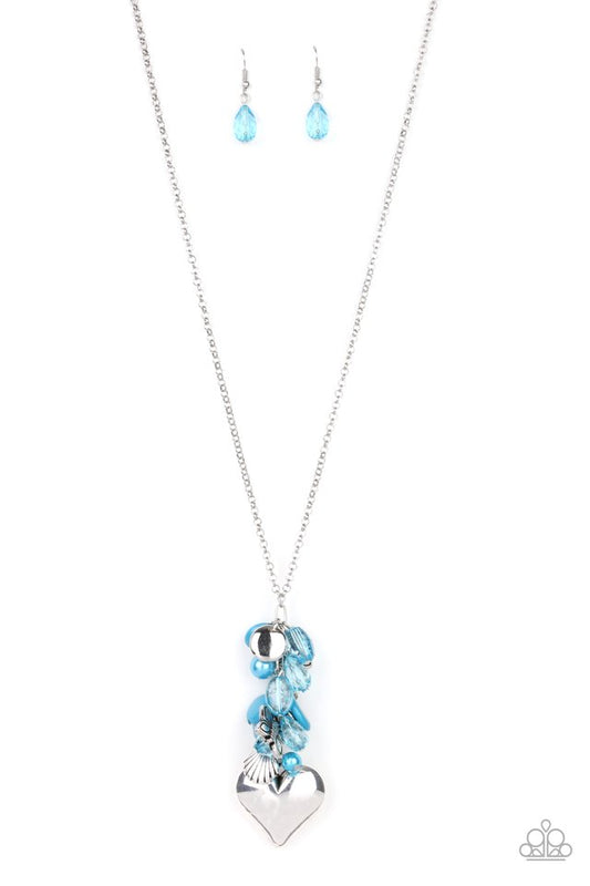 Beach Buzz - Blue - Paparazzi Necklace Image