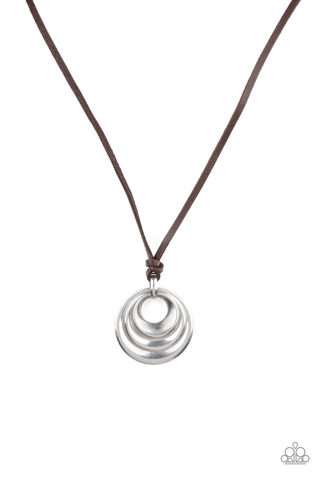 Desert Spiral - Silver - Paparazzi Necklace Image