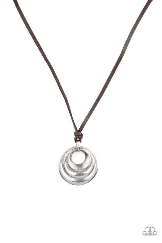 Desert Spiral - Silver - Paparazzi Necklace Image