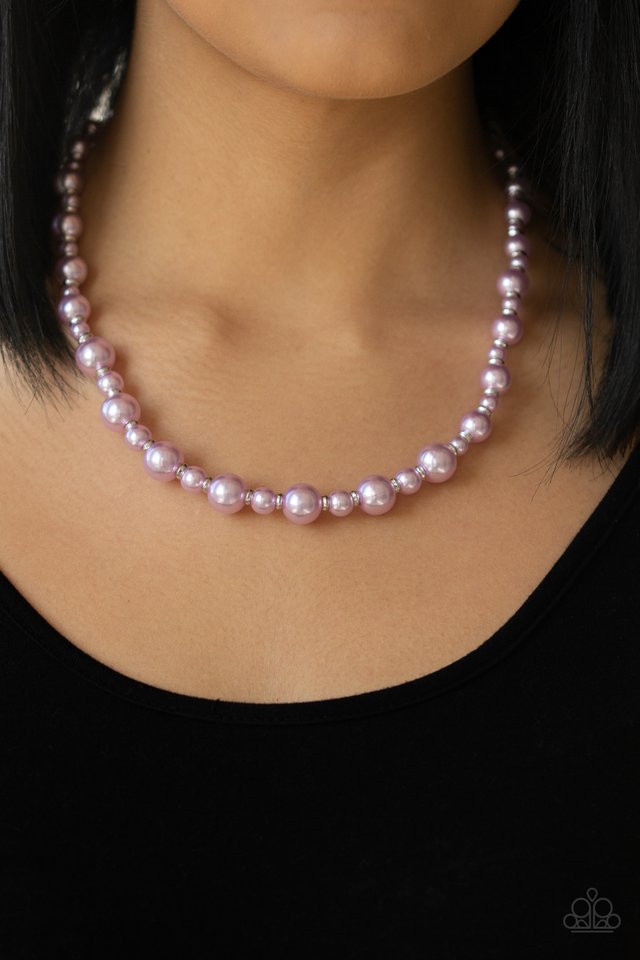 Pearl Heirloom - Purple - Paparazzi Necklace Image