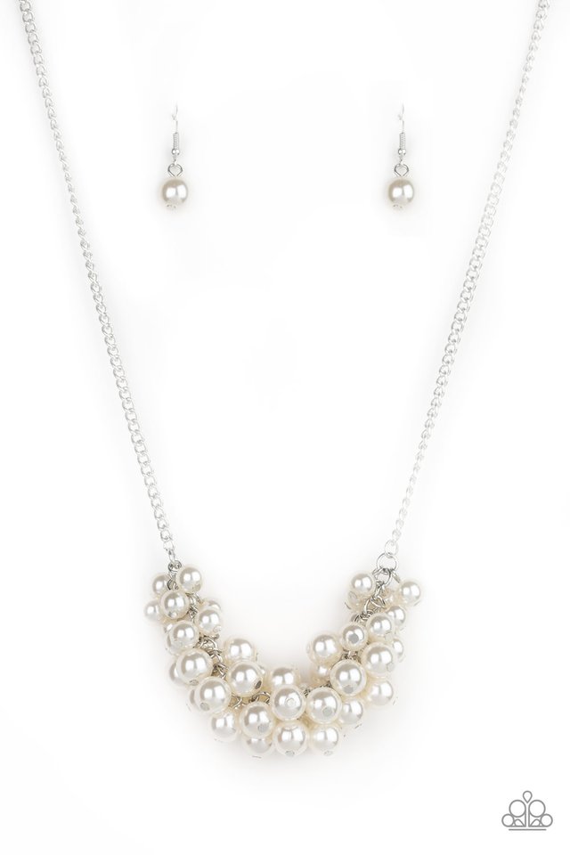 Grandiose Glimmer - White - Paparazzi Necklace Image