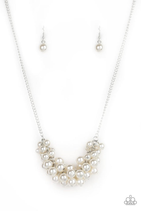 Grandiose Glimmer - White - Paparazzi Necklace Image
