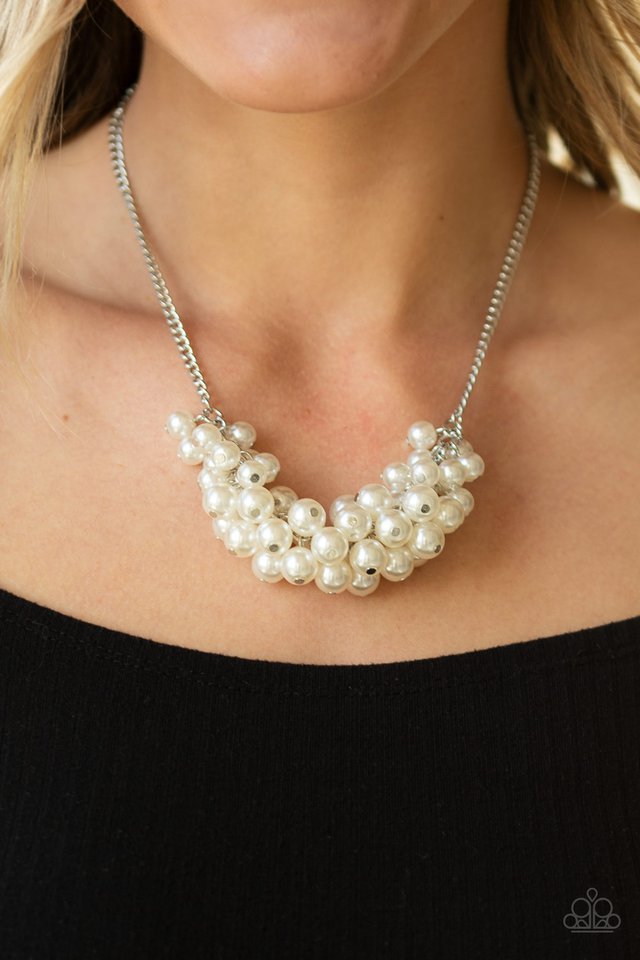 Grandiose Glimmer - White - Paparazzi Necklace Image