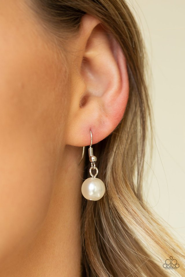 Grandiose Glimmer - White - Paparazzi Necklace Image