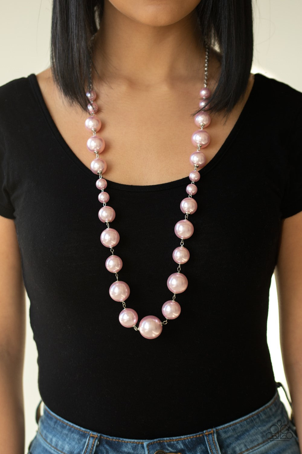 Paparazzi Necklace ~ Pearl Prodigy - Pink