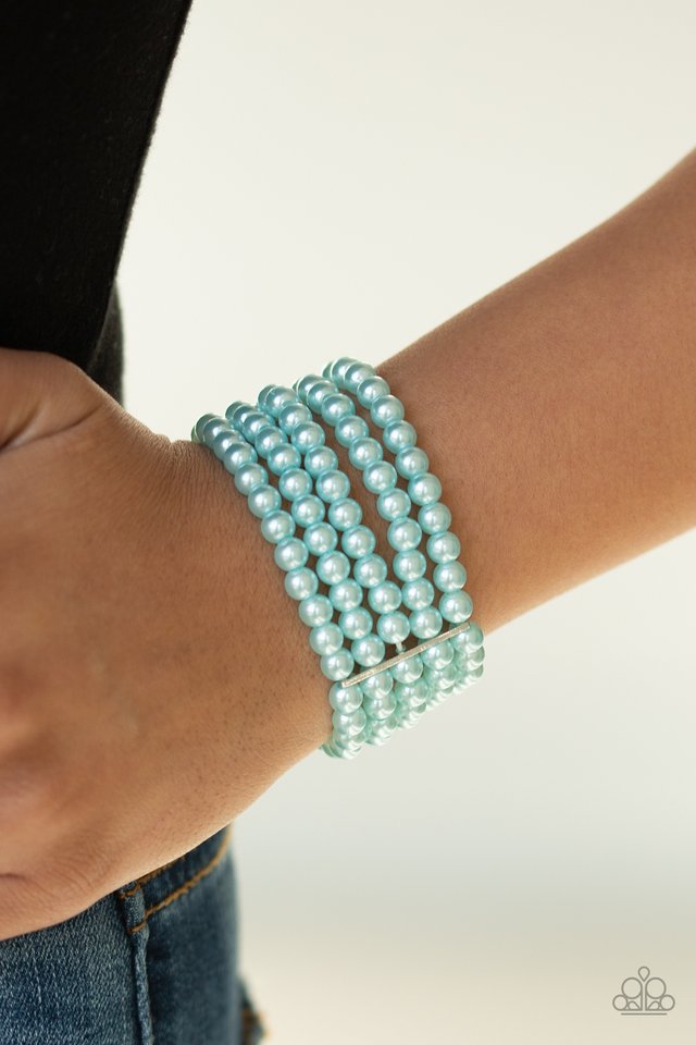 Pearl Bliss - Blue - Paparazzi Bracelet Image