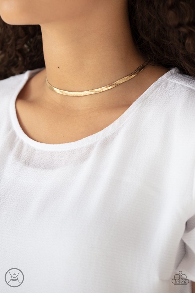Serpentine Sheen - Gold - Paparazzi Necklace Image