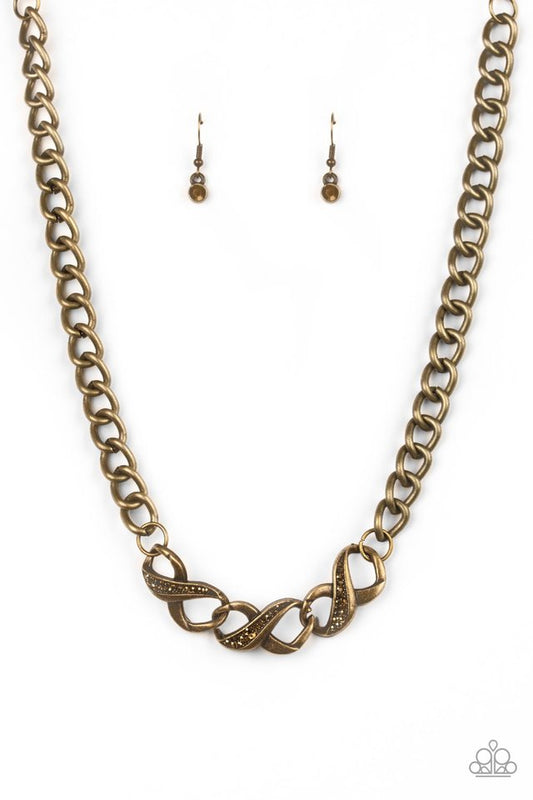 Infinite Impact - Brass - Paparazzi Necklace Image