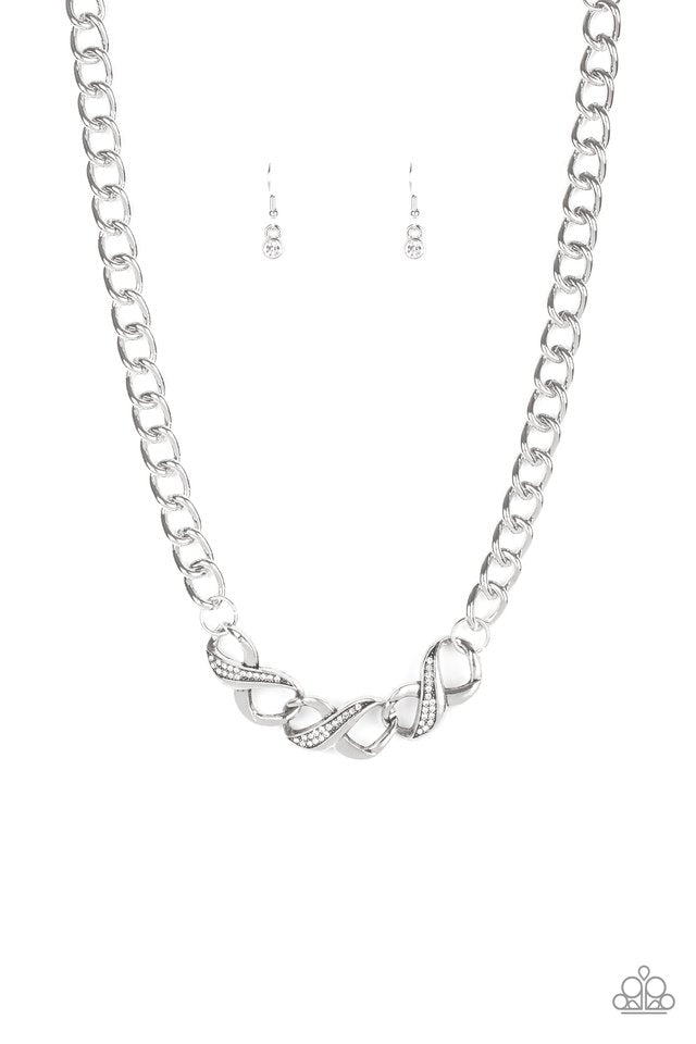 Infinite Impact - White - Paparazzi Necklace Image