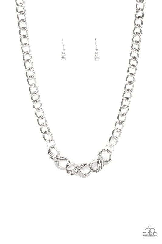 Infinite Impact - White - Paparazzi Necklace Image