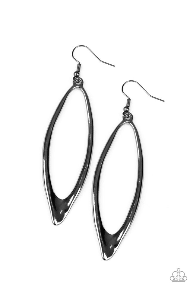 Positively Progressive - Black - Paparazzi Earring Image