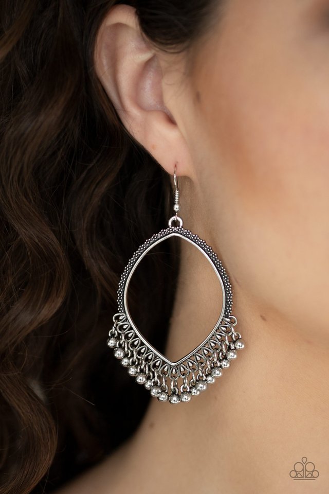 Heirloom Harmony - Silver - Paparazzi Earring Image