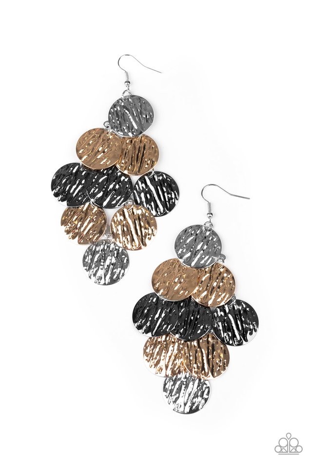 Uptown Edge - Multi - Paparazzi Earring Image