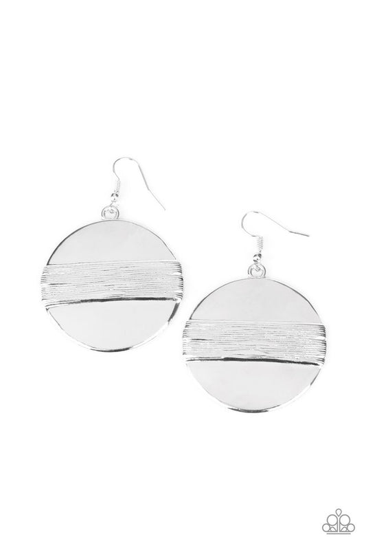 Ultra Uptown - Silver - Paparazzi Earring Image