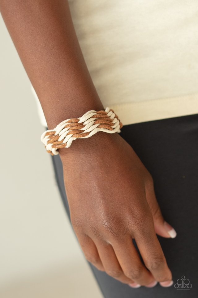 WEAVE High and Dry - Brown - Paparazzi Bracelet Image