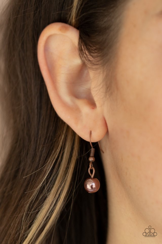 Grandiose Glimmer - Copper - Paparazzi Necklace Image