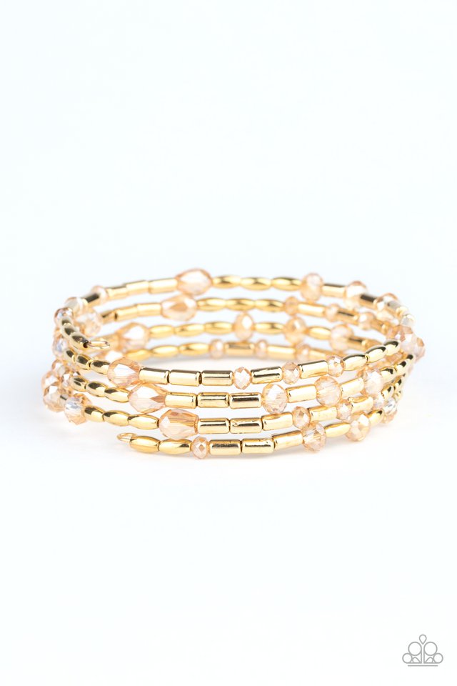Regal Remix - Gold - Paparazzi Bracelet Image