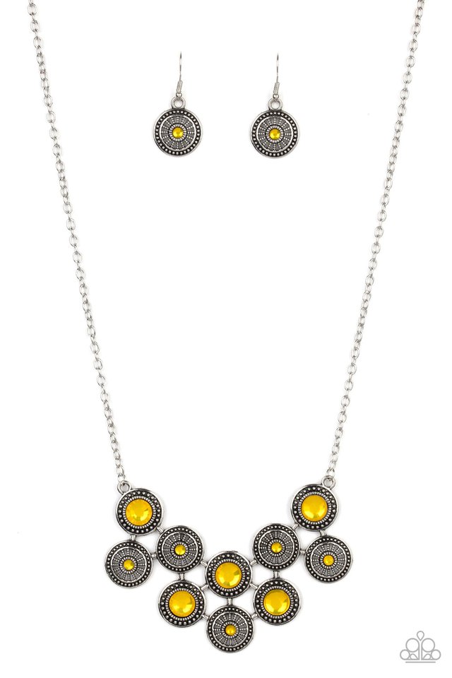 Whats Your Star Sign? - Yellow - Paparazzi Necklace Image
