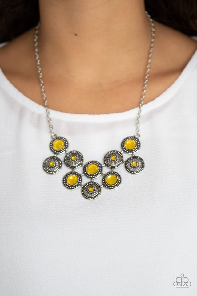 Whats Your Star Sign? - Yellow - Paparazzi Necklace Image