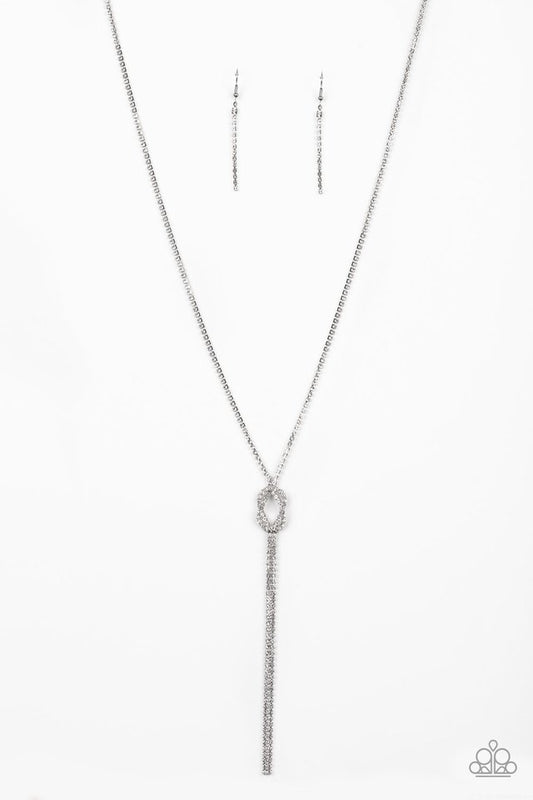 Knockout Knot - White - Paparazzi Necklace Image