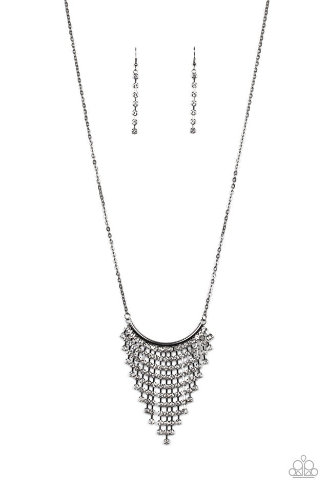 Glitter Bomb - Black - Paparazzi Necklace Image