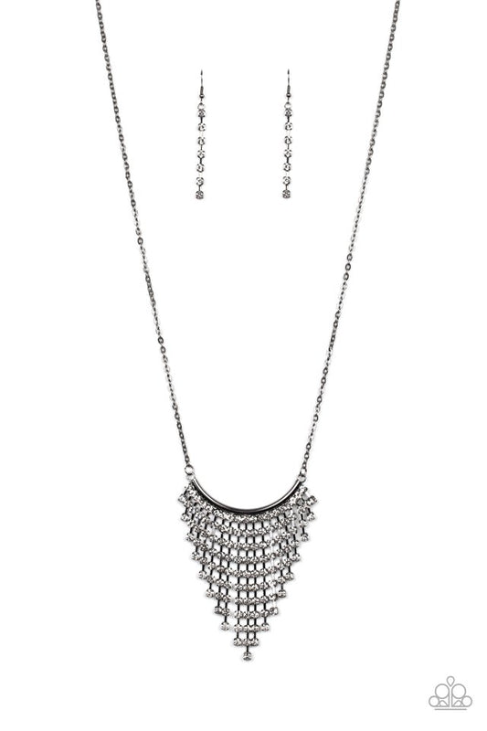 Glitter Bomb - Black - Paparazzi Necklace Image
