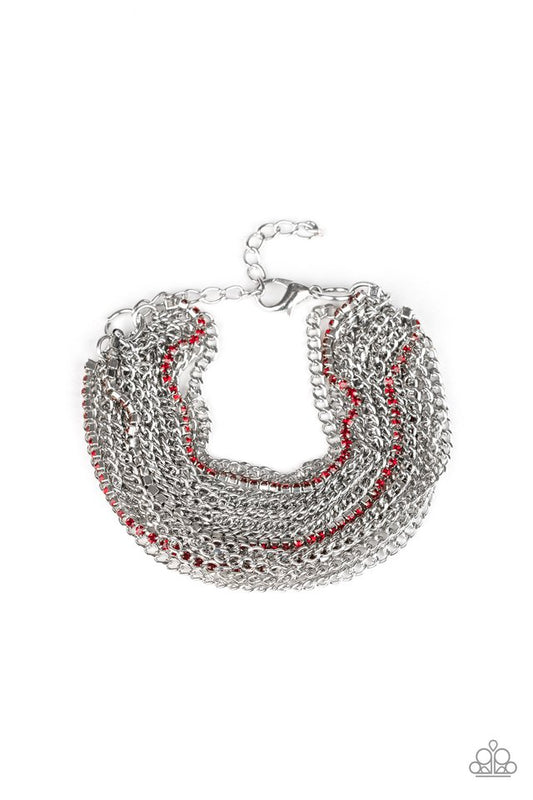 Pour Me Another - Red - Paparazzi Bracelet Image