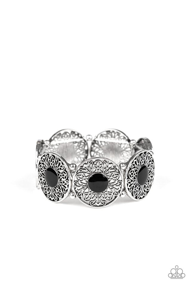 Painted Garden - Black - Paparazzi Bracelet Image