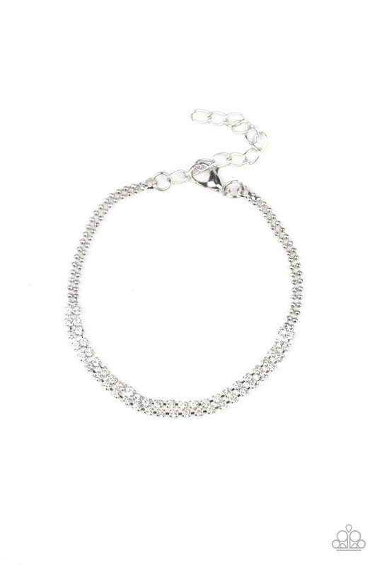 All Dolled Up - White - Paparazzi Bracelet Image