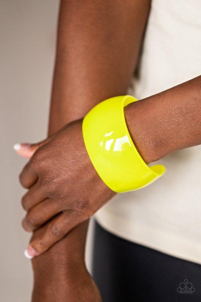 Fluent in Flamboyance - Yellow - Paparazzi Bracelet Image
