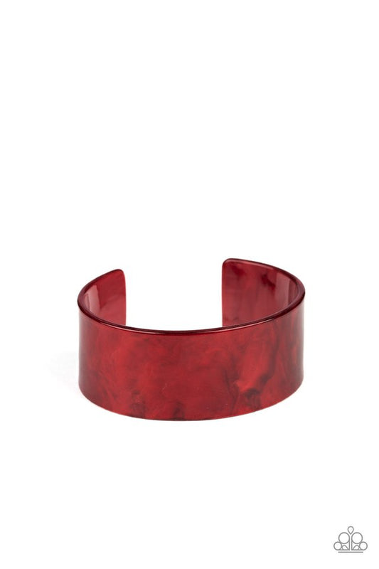 Glaze Over - Red - Paparazzi Bracelet Image