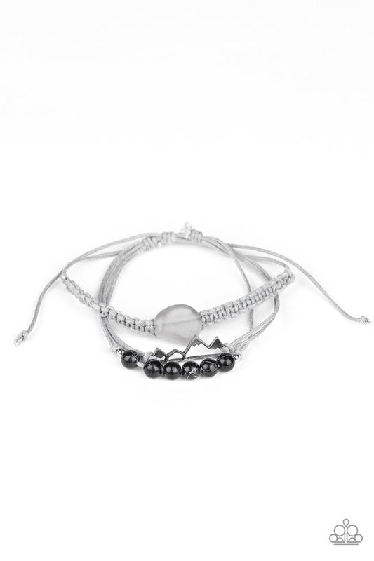 Climbing Mountains - Black - Paparazzi Bracelet Image