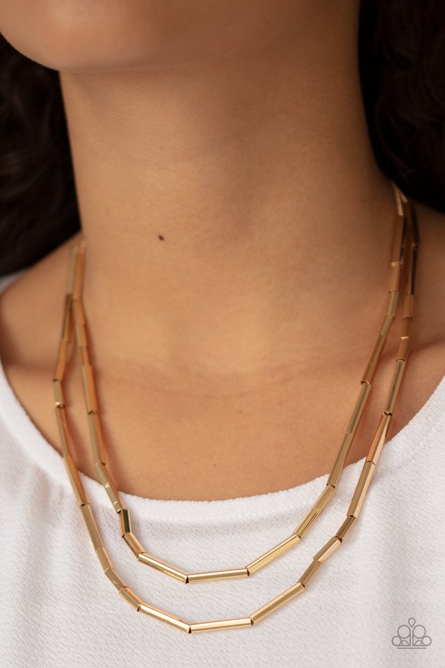 A Pipe Dream - Gold - Paparazzi Necklace Image