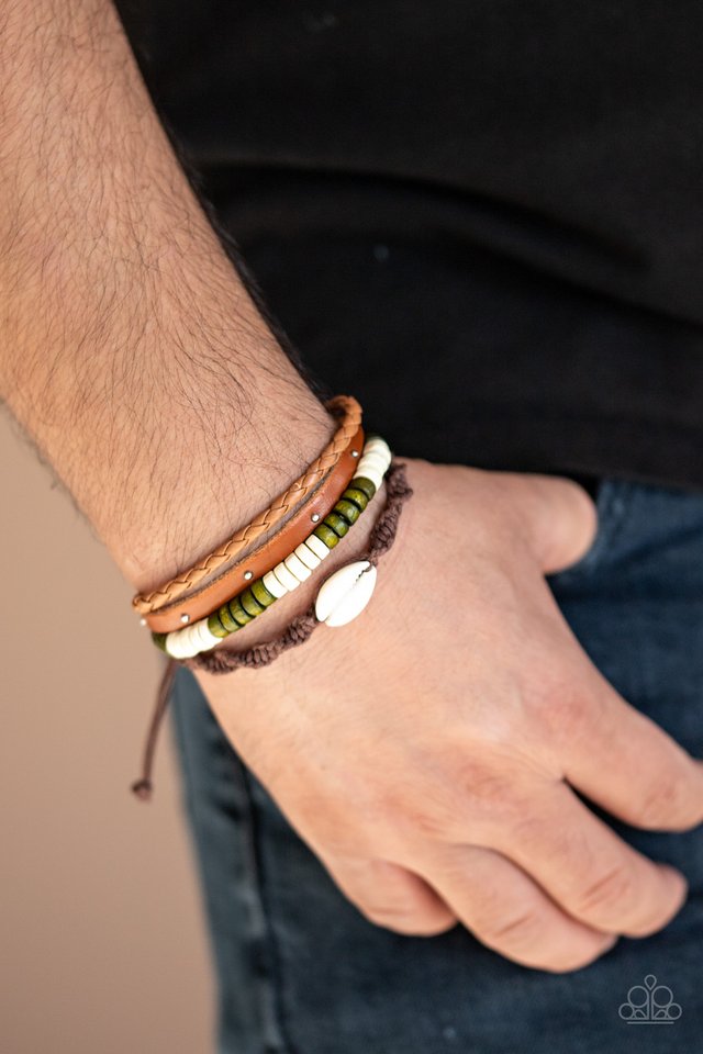 Beach Bounty - Green - Paparazzi Bracelet Image