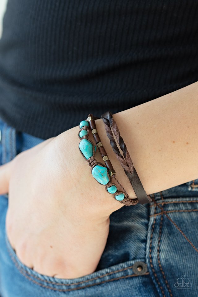 Trail Magic - Blue - Paparazzi Bracelet Image