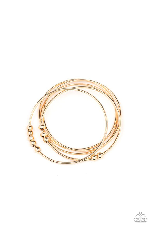 Stack Challenge - Gold - Paparazzi Bracelet Image