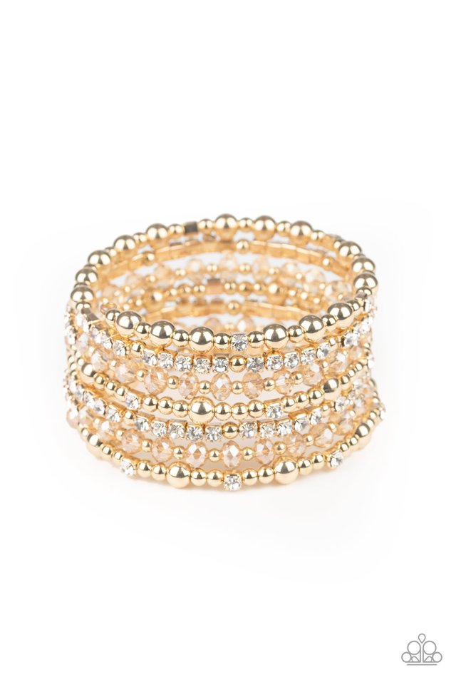 ICE Knowing You - Gold - Paparazzi Bracelet Image