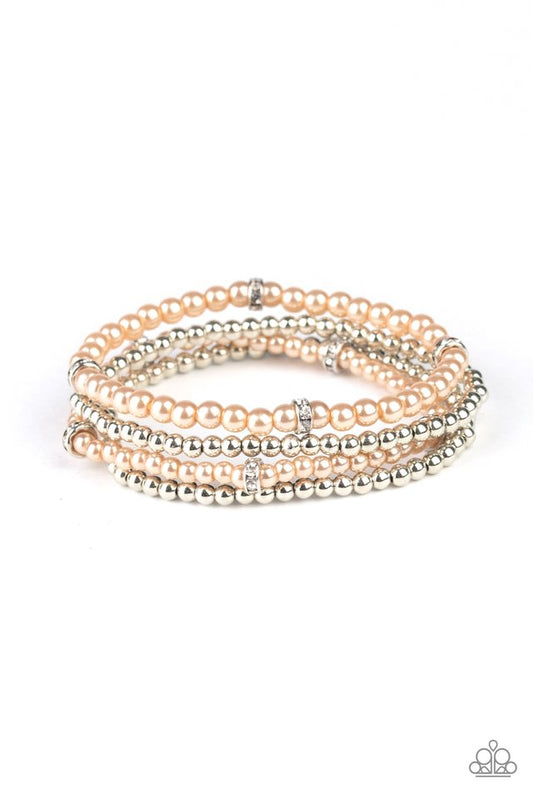 Fiercely Frosted - Brown - Paparazzi Bracelet Image